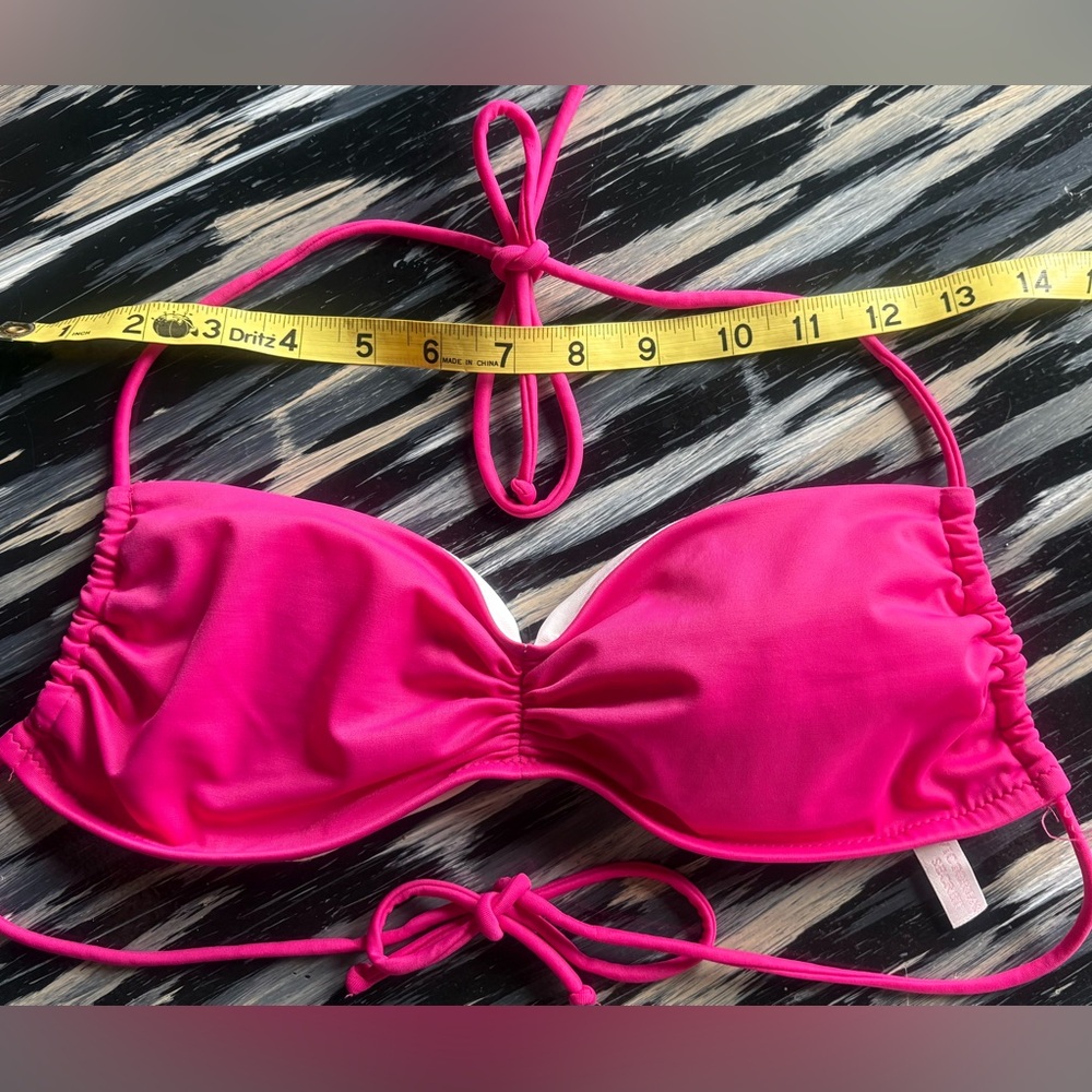 Victoria’s Secret swimsuit top string bikini pink never worn!